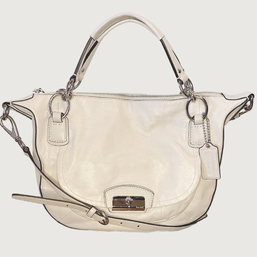 Coach Legacy Kristen Bag in Ivory Glazed Leather